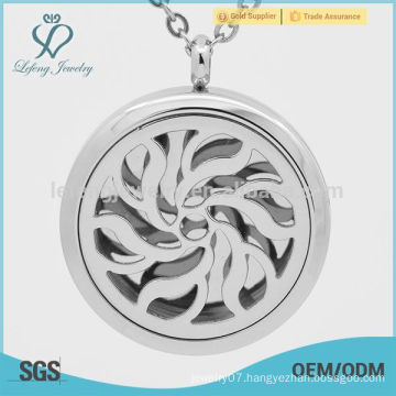 New arrival aromatherapy locket pendants,flower shape solid perfume jewelry